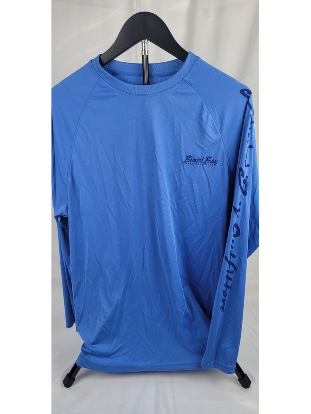 Bimini Bay Outfitters Men's Medium Long Sleeve Performance Shirt Blue